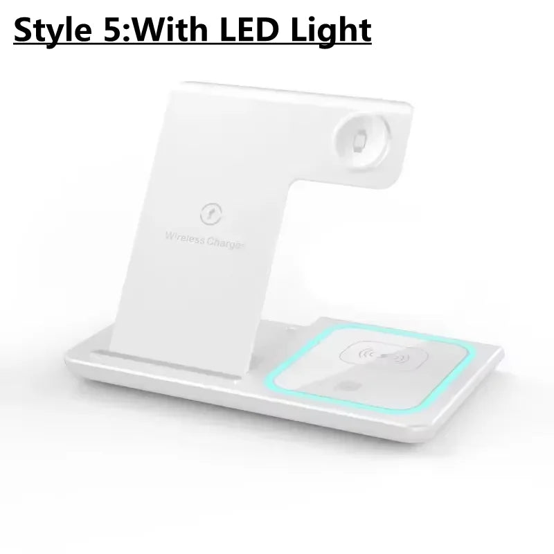 Station de charge sans fil pliable 3-en-1